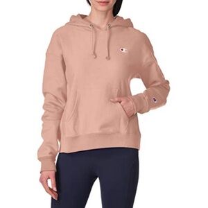 Champion Peach/Pink Hoodie Reverse Weave Sweatshirt #GF68 MSC- Size X-Small